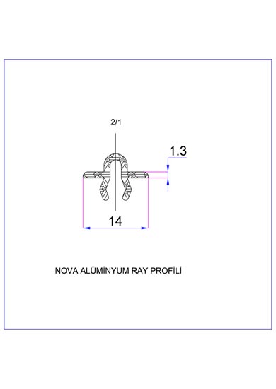 Nova Alüminyum Ray Profii
